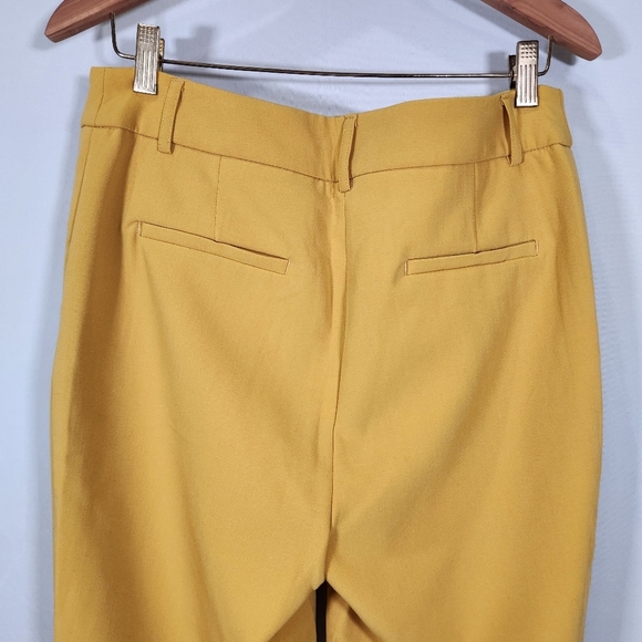 Dalia Women's Mustard Ankle Pants Executive, Girl Boss Business/Work - Picture 5 of 8